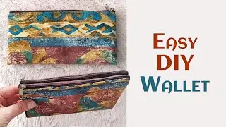 DIY Wallet with Two Zippers!
