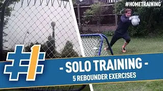 Goalkeeper Solo Training [#4] - 5 exercises you can do on your own at home with a rebounder!