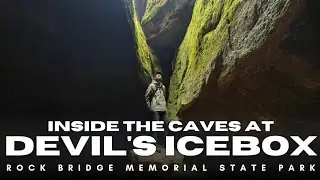 Inside the Caves at Devil's Icebox (Rock Bridge Memorial State Park)