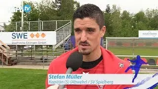 Stefan M&uuml;ller - SV Spielberg - zum Spiel vs. Neckarsulmer Sport-Union, FuPa.tv-Interview, 4.5.2019