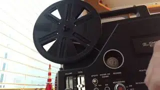 Testing chinon super 8mm sound projector 👍 