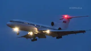 с вечера до ночи посадки Ту-154 RA-85019