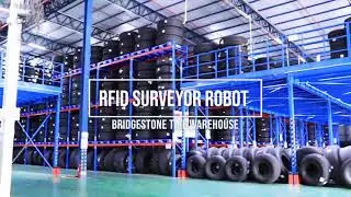 RFID Robot - Bridgestone Warehouse