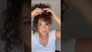 🌸Peinado pelo rizado con flequillo #CurlyHair #PeloRizado #peinadosfaciles #peinadosrapidos
