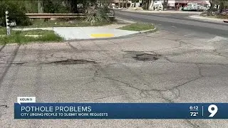 Pothole Problems, City urging people to submit work requests