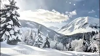 Snowy Landscape for Deep Relaxation ❄️ Calm Winter Ambience