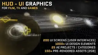 After Effects Template: HUD - UI Graphics for FILM, TV and GAMES