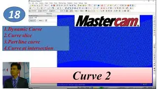 Mastercam Tutorials || dynamic curve || curve slice|| part line curve ||  বাংলা ভাষায় মাস্টারক্যাম
