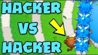 HACKER VS HACKER :: THIS DEFENSE IS INSANE! 5th Tier Tower HACK! - Bloons TD Battles