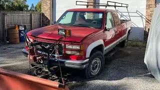 1995 GMC plow truck - cold start