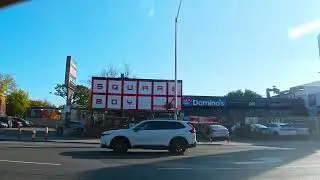 Toronto Afternoon City Drive: Exploring East York & Riverdale Danforth Square Boy