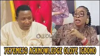 LIZZY ANJORIN ALSO KNOW AS ''YEYEMESO ACKNOWLEDGE OLOYE SUNDAY IGBOHO FOR HIS GOOD...