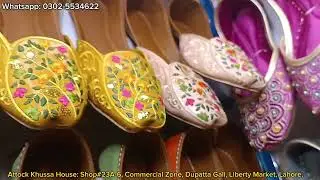 Latest Khussa Collection by Attock Khussa House Liberty Market Dupatta Gali Lahore