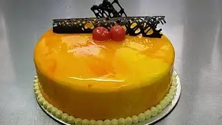 Mango Glaze Cake Decoration ||#MangoGelCake#Shorts#FreshMangoCake#Mango Glaze Cake#Mango