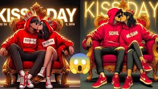 Happy Kiss Day Ai Photo Create Editing How to use bing aiimage generatorphoto editing tutorial 2024
