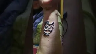 CuTe OwL Tattoo - Made by The Ink Man's Den Tattoo