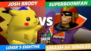 SSC 2019 SSB64 - Josh Brody (Pikachu) VS SuPeRbOoMfAn (Captain Falcon) Smash 64 Loser's Eighths