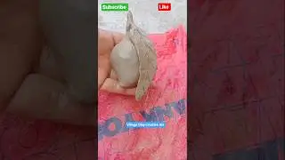 How to make mango with clay || Clay Creative Ideas || #shorts #youtubeshorts #clay