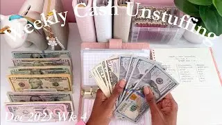 Cash Envelope Unstuffing and Condensing | Dec 2025 | Single Mom