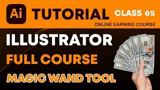 Adobe Illustrator Training - Class 05 - Magic Wand Tool - Introduction Urdu / Hindi