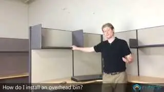 How to Install a Cubicle Overhead Bin