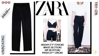 ZARA Full Length Pants 4786/061 | Unboxing & Try-On | AERIN
