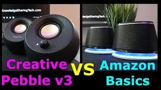 Creative Pebble v3 vs Amazon Basics computer speakers