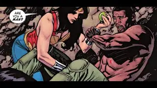 Wonder Woman Is Testing Man's Gender By Touching Them
