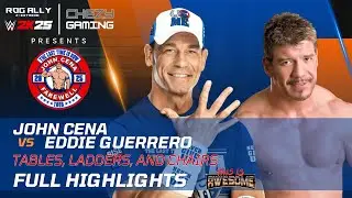 WWE 2K25: Джон Сина против Эдди Герреро &mdash; столы, лестницы и стулья | Полный матч | ROG Ally Z1 Ex...