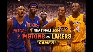 NBA Finals 2004 Detroit Pistons vs. Los Angeles Lakers Game 5 Kobe Bryant Full game