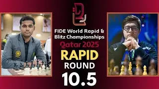 Arjun Erigaisi vs Samuel Sevian | World Rapid Championship 2025 | Round 10.5