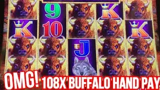 BEAUTIFUL FULL SCREEN BUFFALOS JACKPOT HAND PAY @Graton Casino | NorCal Slot Guy