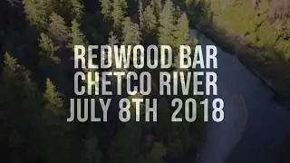 Chetco River Redwood Bar Single Shot drone Fly Over July 2018