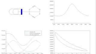 beta stirling engine simulation with rhombic drive