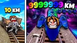TODOS GANHAM O PIOR TREM QUE EXISTE ENTÃO EVOLUÍ PARA TREM ESPACIAL ROBÔ COM ROBUX INFINITO 😱😱🤑🤑