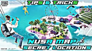 Bgmi/Pubg NUSA Map Secret Locations😨| Bgmi NUSA Map Tips & Tricks 🥵