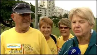 Blisters for Bread charity walk in Cape Town