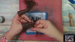 Painting With Wool: Needle Felting Bob Ross Magnets S31 Ep.12 Part 2