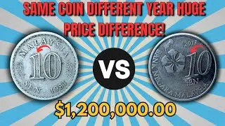 Malaysia 10 Sen Comparison &mdash; From Vintage to Modern!
