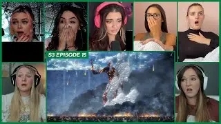 [GIRLS REACT] Attack on Titan Season 3 Ep 15 Girl Reaction Mashup