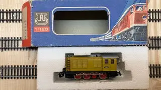 V 36 021 DR BTTB 02630 mit einen Zug Bananenwagen