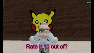 I draw Pikachu face.. But in Roblox😱. neon spray paint.
