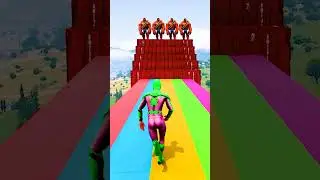 GTA 5 Epic Water Ragdolls | Spider-Man Jumps / Fails ep.13286 #shorts