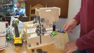 table top rice huller, can be powered  by hand, bike or motor using Piranha (TM) rollers