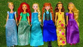 Mattel Disney Princess Dress Up Playset Toys | Satisfying with Unboxing Cute Frozen Elsa Doll | ASMR