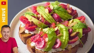 Tartine de chèvre frais, avocat et framboises | Lidl Cuisine