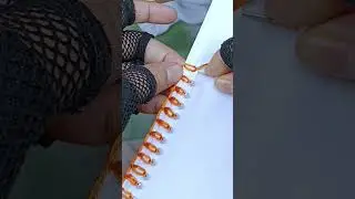 Vairal border lace hand embroidery #diynstitch #stitch #embroiderypattern #tranding #embroidery