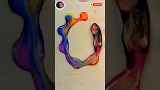 Slow Motion Water Color Drop Challenge #shorts #viral