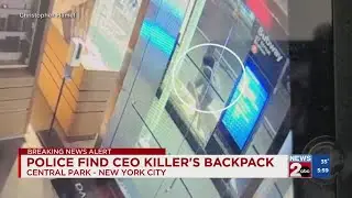 Police find CEO killer's backpack in Central Park