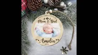 Personalized Baby First Christmas Ornament